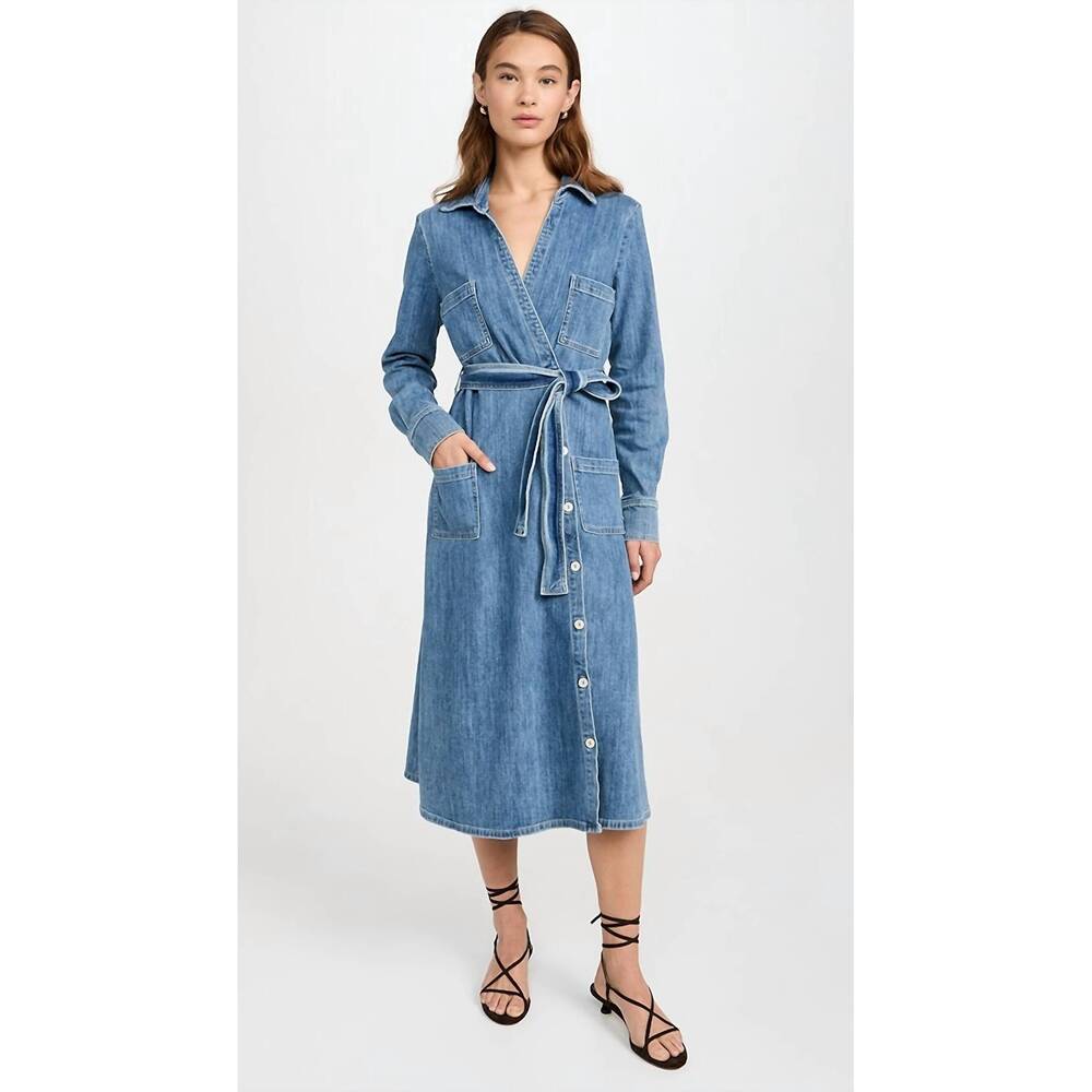NEW LE JEAN misty midi dress in daisy